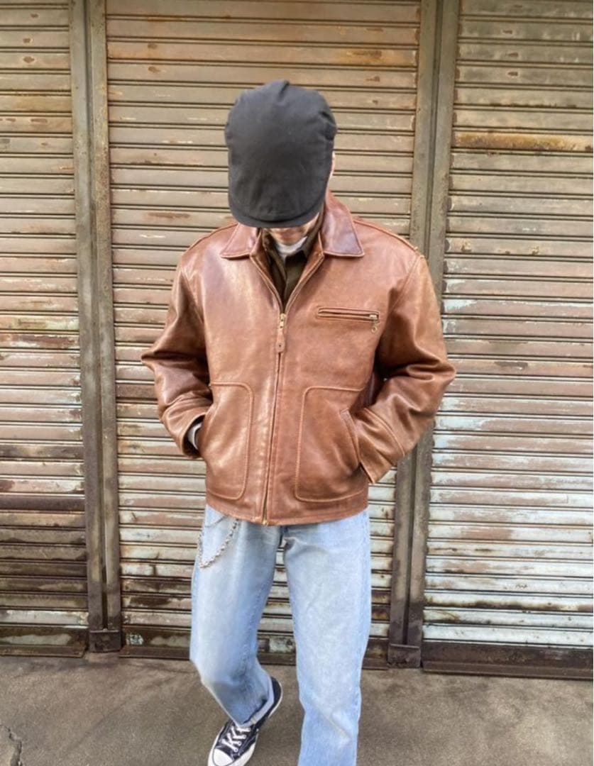 【超希少】80s Lee TREVOR リー トレヴォー 牛レザー ライダース