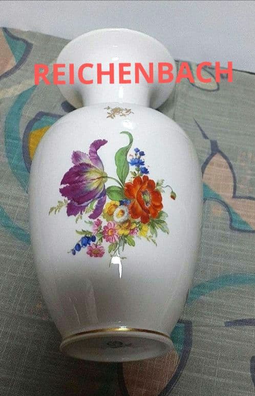 REICHENBACH 陶器 花柄 約25cmヴィンテージ　ライヒェンバッハ