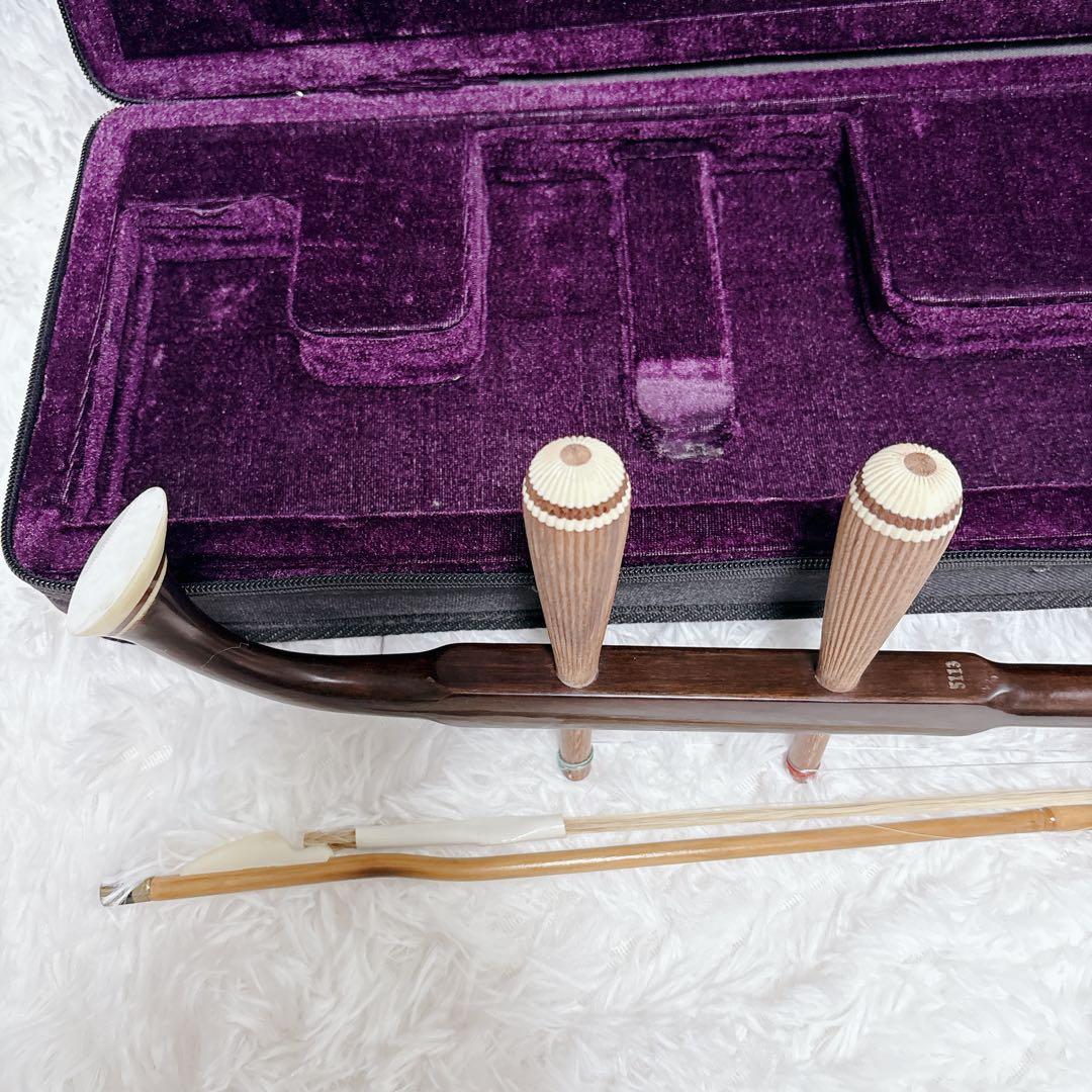 二胡★中古品・現状品、付属品、ケース付き