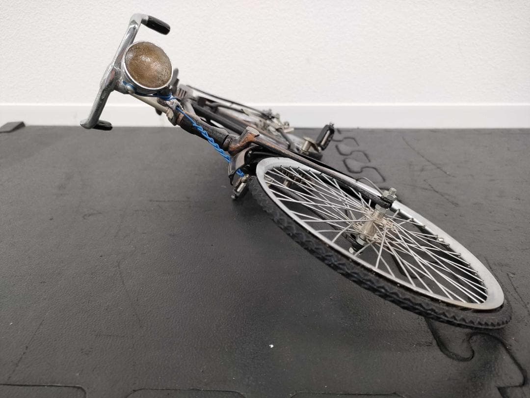 クラシックスタイル 金属製 自転車模型 全長約42cm