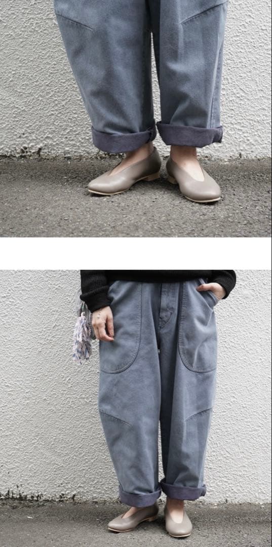 FACTORY 綿刺子織　ミリタリーポケットパンツ