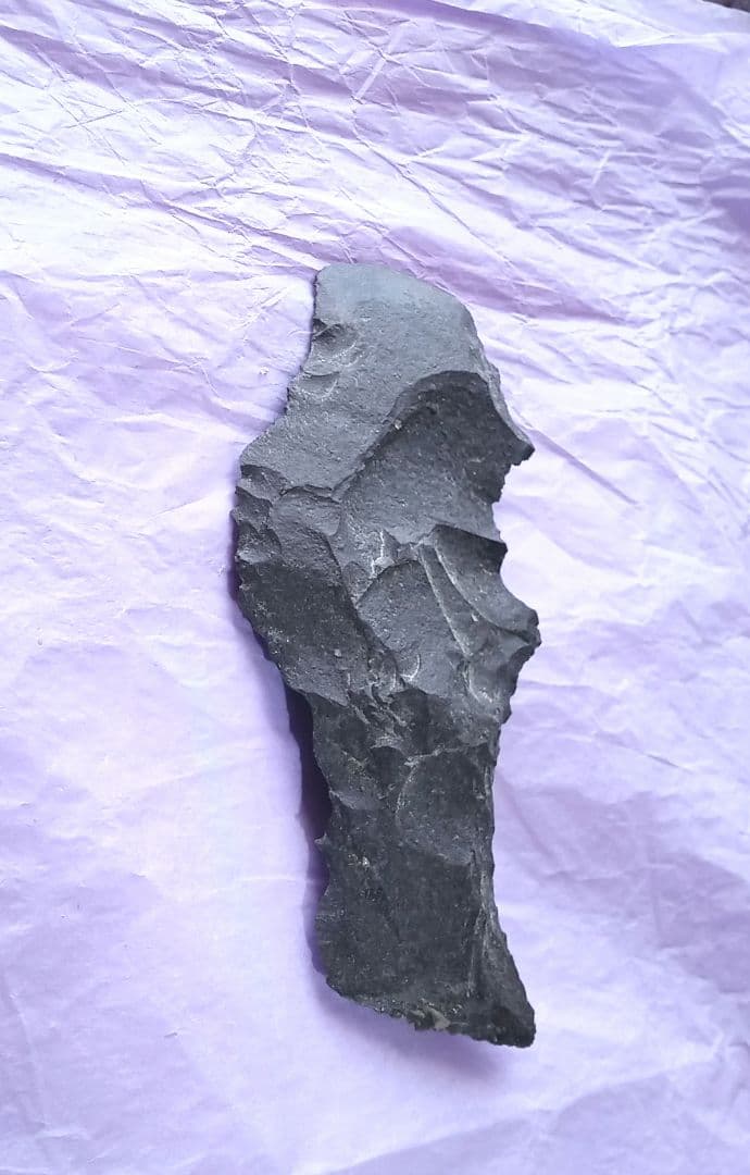 工具 石匙 スクレイパー 360 d 大型 石器 握り斧 改変模写