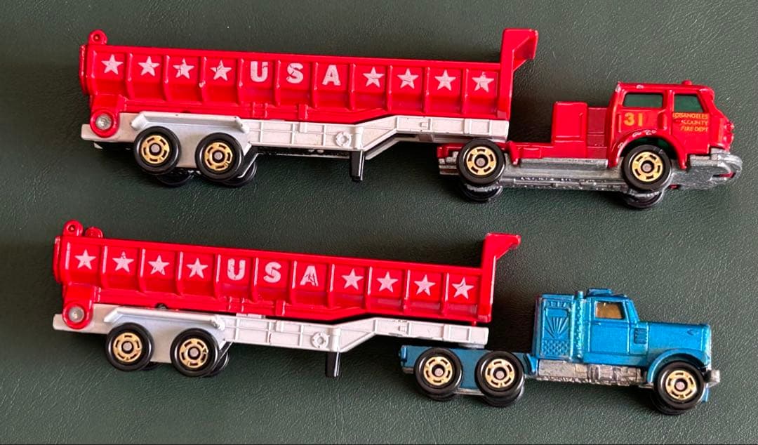 ロングトミカ ダイヤモンドレオ ダンプトレーラー 2台セット