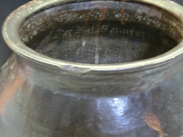 壷■朝鮮 奈波簾 水屋壷 水瓶 古壺 甕 涙艮 古玩 唐物 時代物 骨董品■