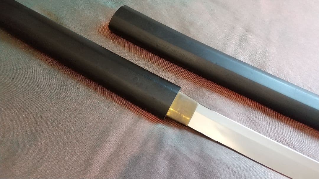 【互の目刃紋】模造刀 舞踊 大刀 模擬刀 拵え 黒木鞘 刀 刀剣 日本刀