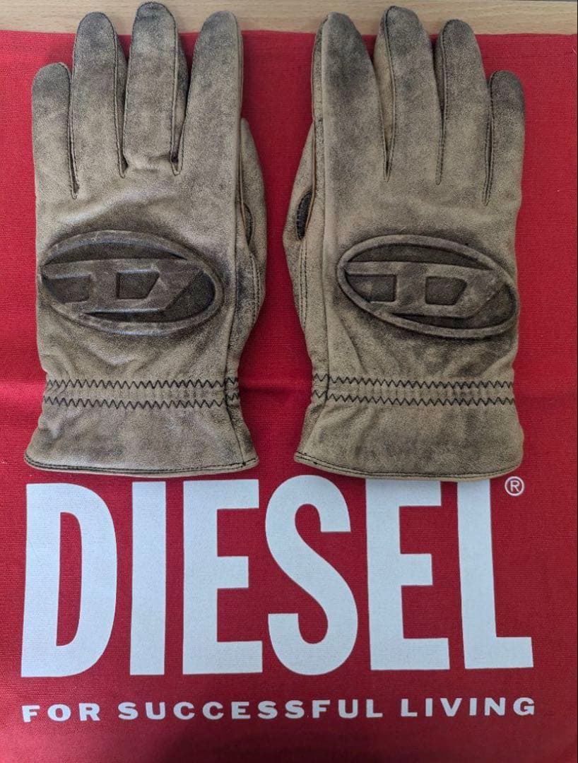 DIESEL グレン期最新モデル 未使用美品 シープレザー手袋 グローブ