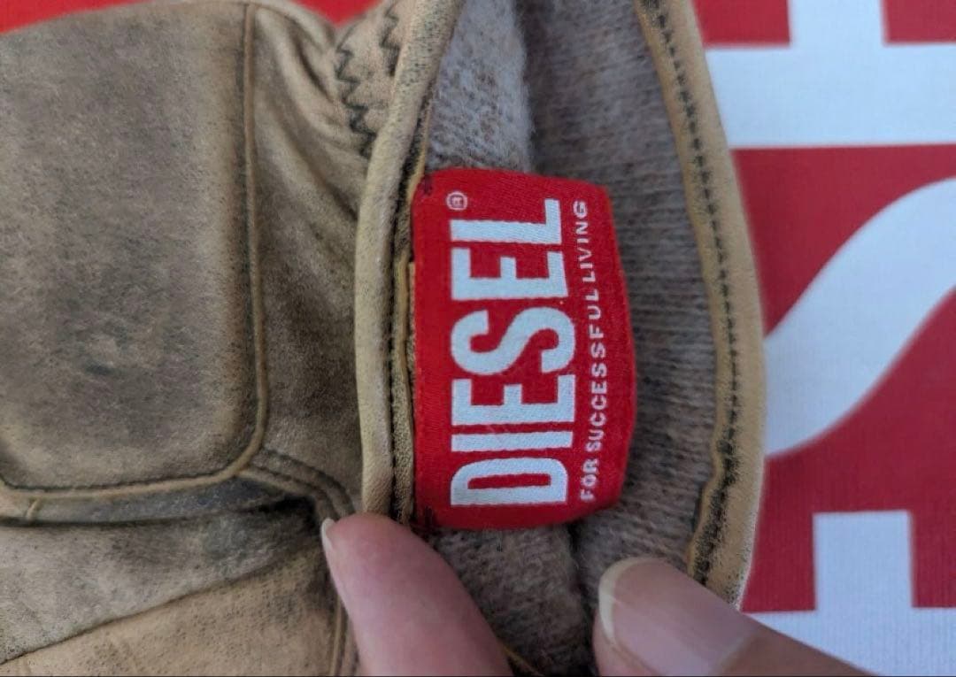 DIESEL グレン期最新モデル 未使用美品 シープレザー手袋 グローブ