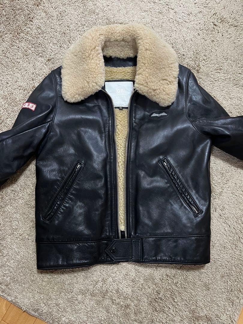 GB SKINS レザー シングル ライダース ジャケット GBSKINS