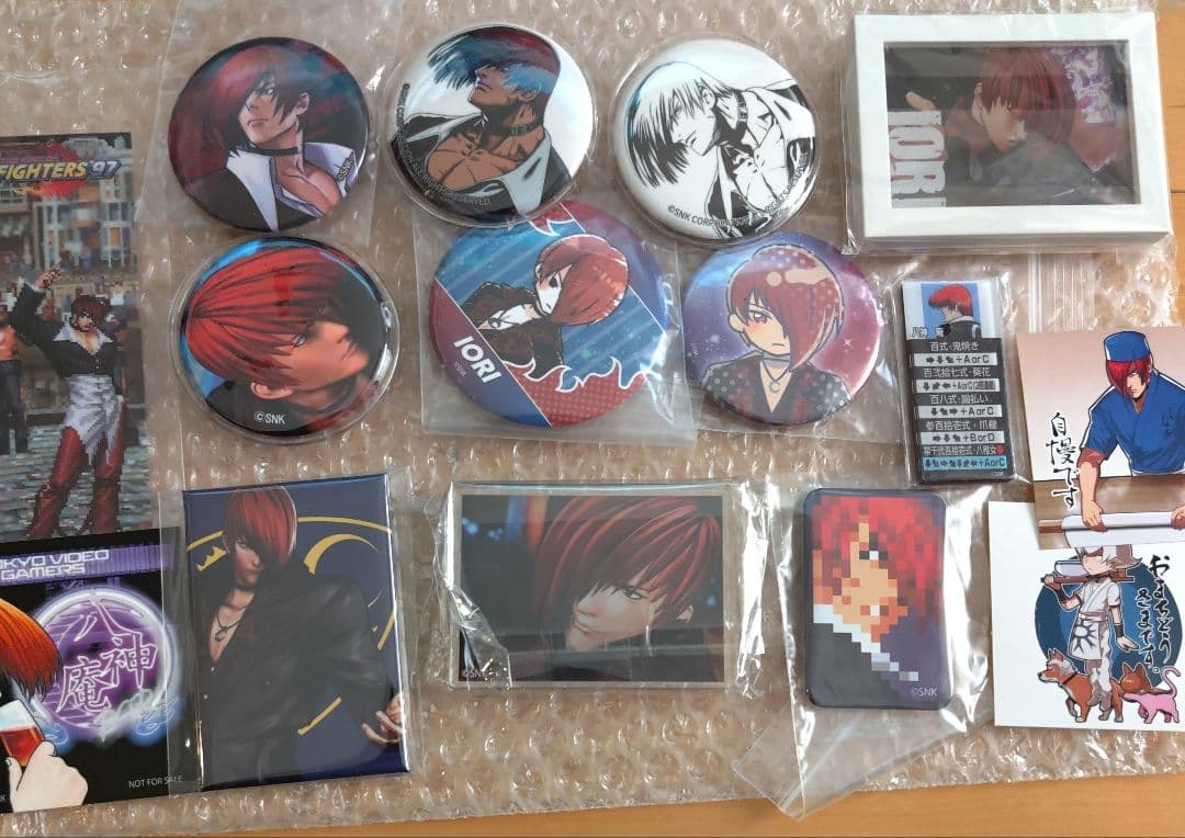 KOF SNK 八神庵 缶バッジ ブロマイド グッズ