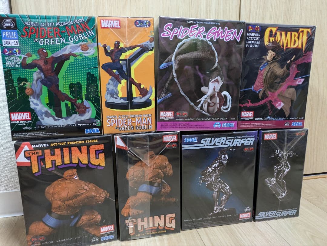 【新品・未開封品】MARVEL ACT/CUT　FIGURE 8個セット