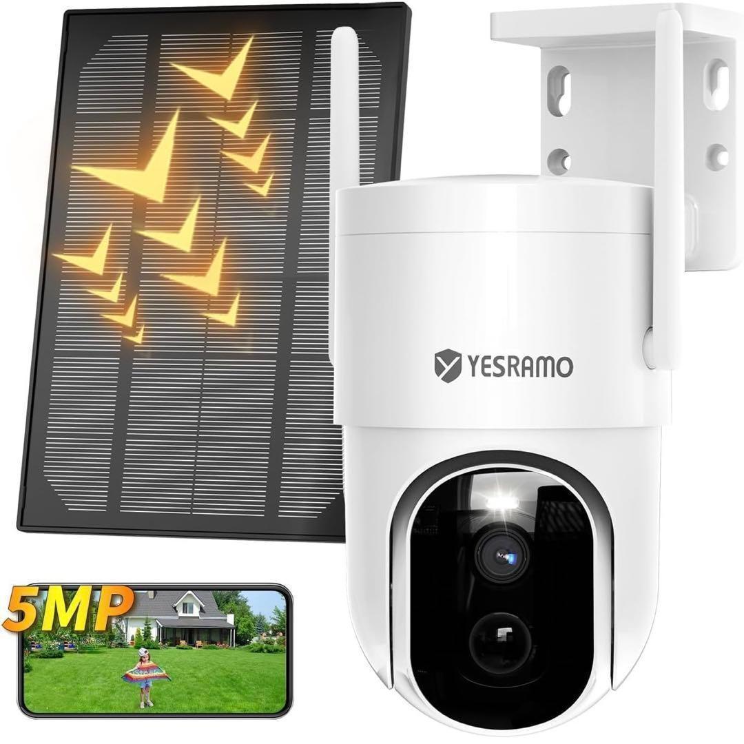 防犯カメラ 屋外 ワイヤレス 15000mAh ソーラー 大容量 全方位 カラー