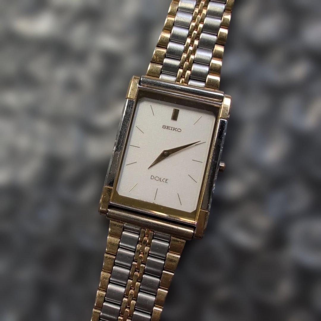 SEIKO セイコー DOLCEドルチェ8N40レクタンゴ　メンズクォーツ腕時計