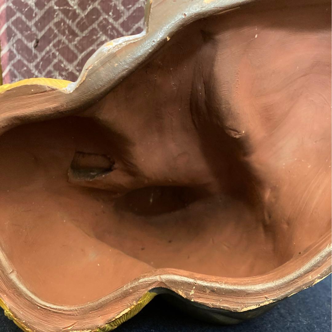 彩色備前　大黒天伏せ香炉　色備前