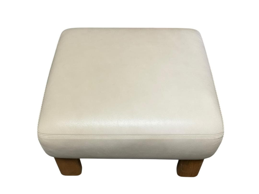 ◻karimoku カリモク オットマンのみ 本革張り ZU4856