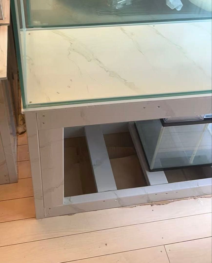 値下げしました‼️⇒オーバーフローKOTOBUKIガラス水槽と台のセット