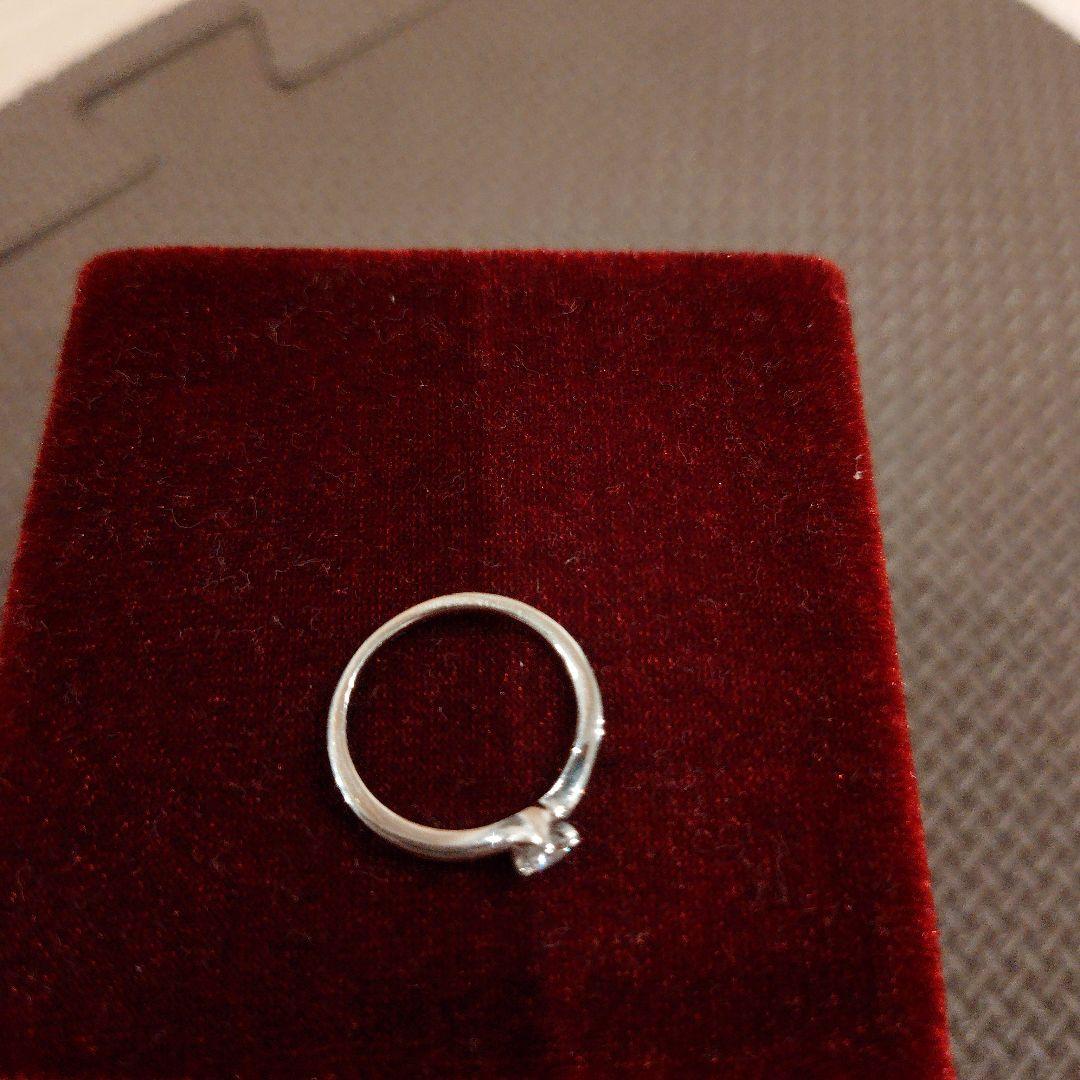 いちごさま専用４℃ プラチナ 1粒 ダイヤモンド リング 7.5号 0.156