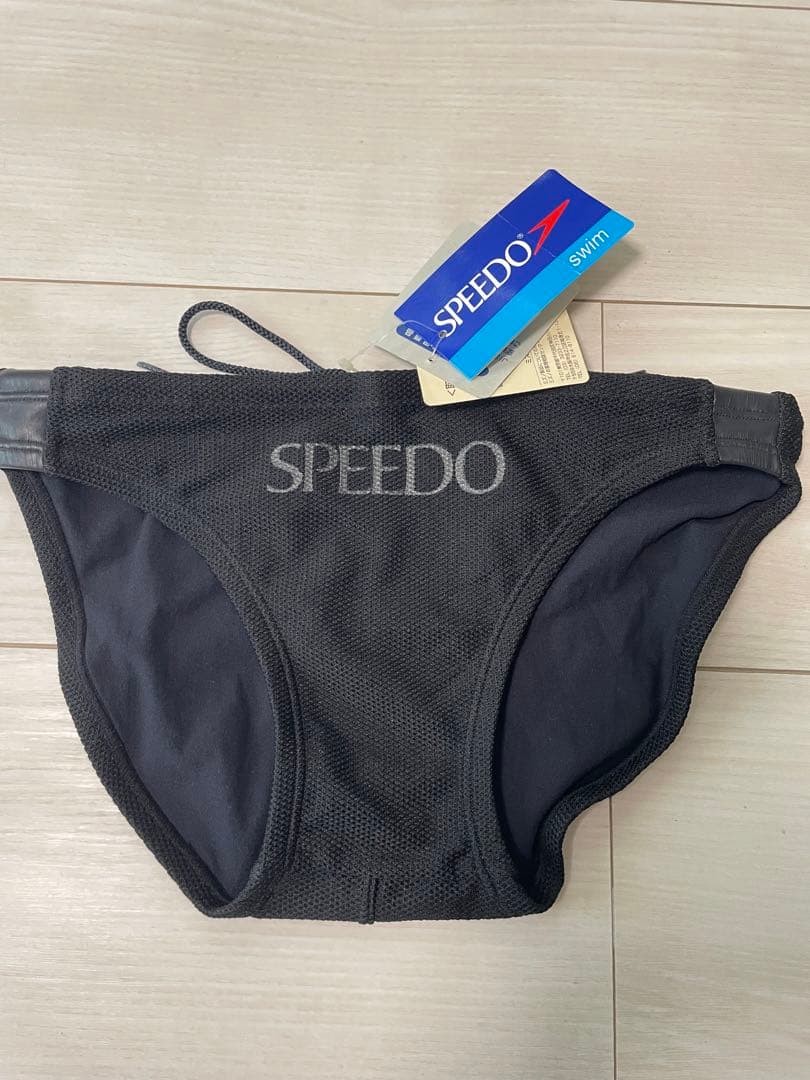 在庫処分で再値下！Speedo 競パン L 黒 メッシュ 廃番品