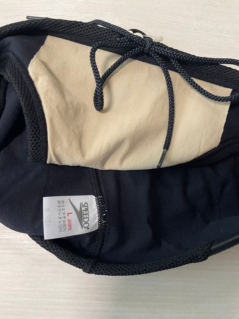 在庫処分で再値下！Speedo 競パン L 黒 メッシュ 廃番品