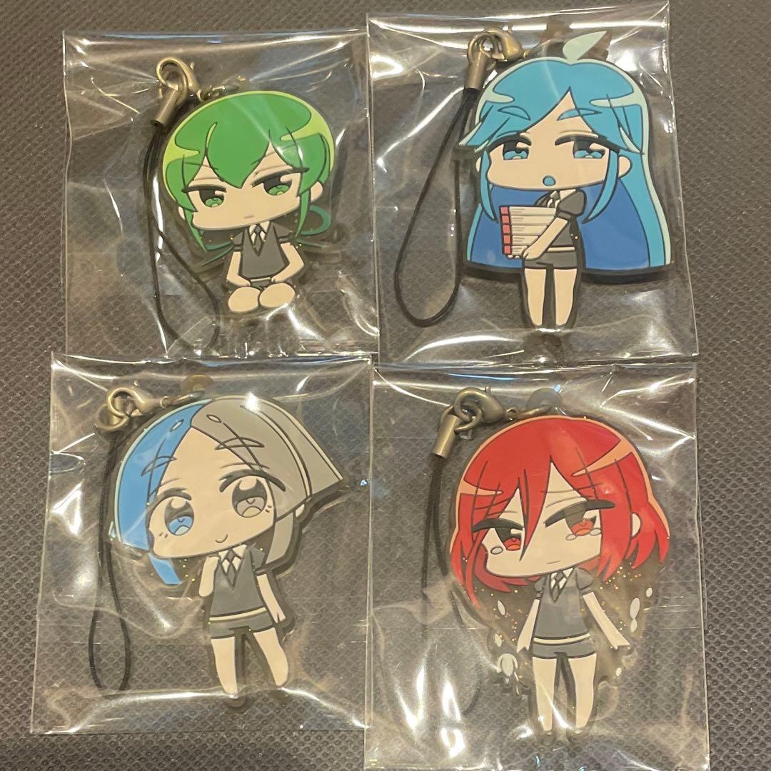 宝石の国　ラバーストラップ　ラバーマスコット　フォス　アンターク　パパラチア