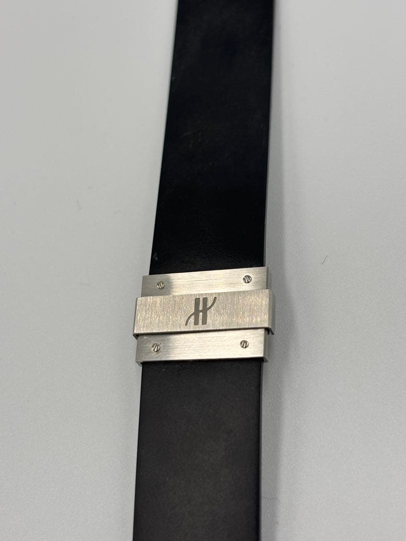 ウブロ　ブラックラバーベルト ステンレスバックル