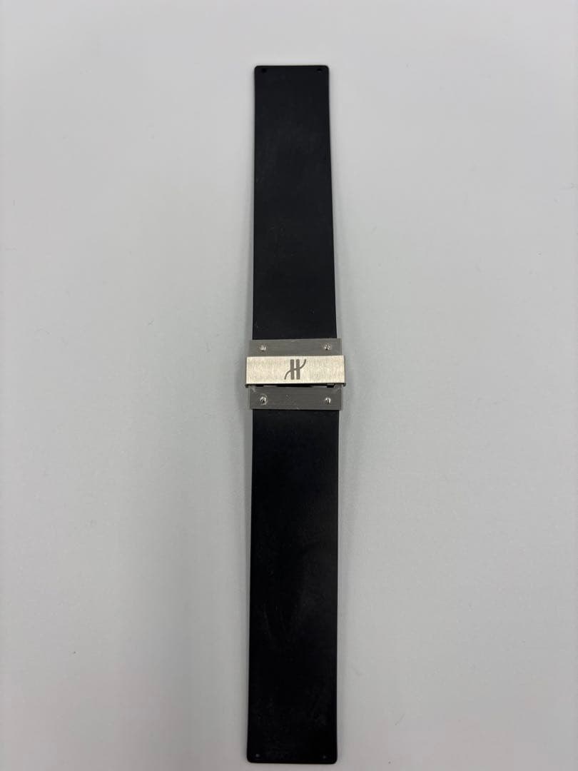ウブロ　ブラックラバーベルト ステンレスバックル