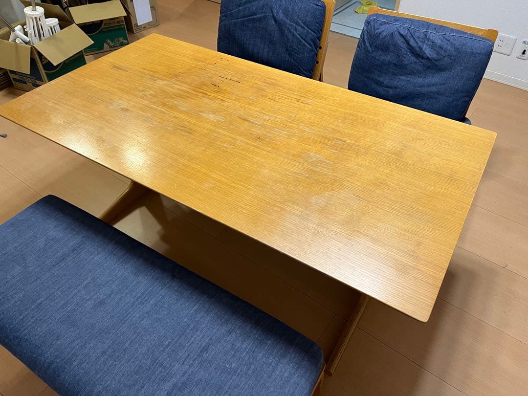 無印良品 木製ダイニングテーブルと椅子セット 大阪 堺市発 手渡し引越し新生活に