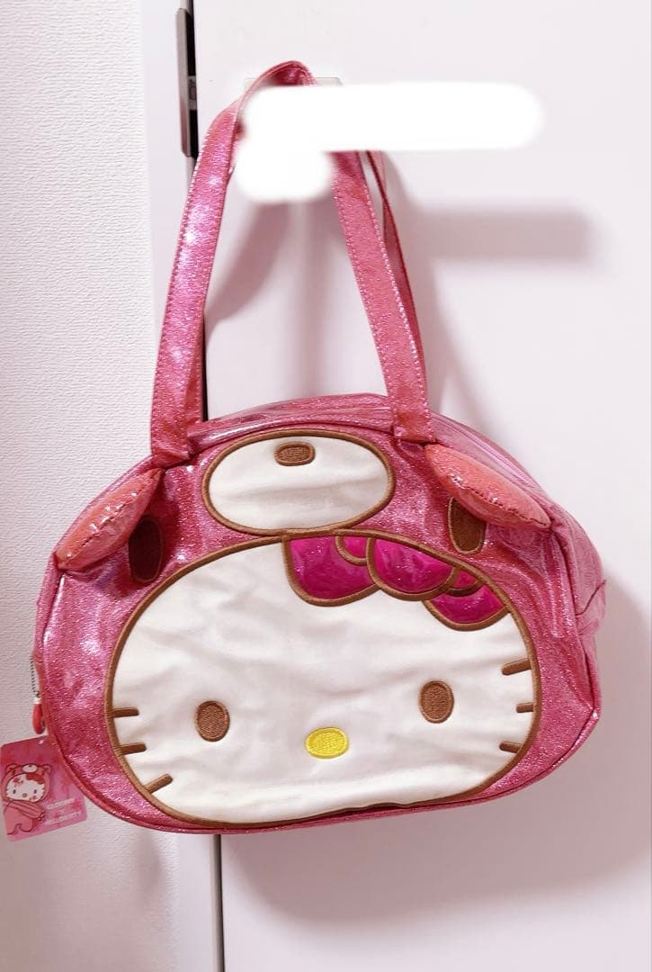 【激レア/タグ付き】グルーミー キティ コラボ ダイカット ボストン バッグ