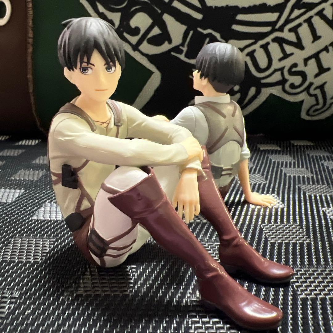 進撃の巨人1番くじ 生還せよ！調査兵団 フィギュア エレン リヴァイ