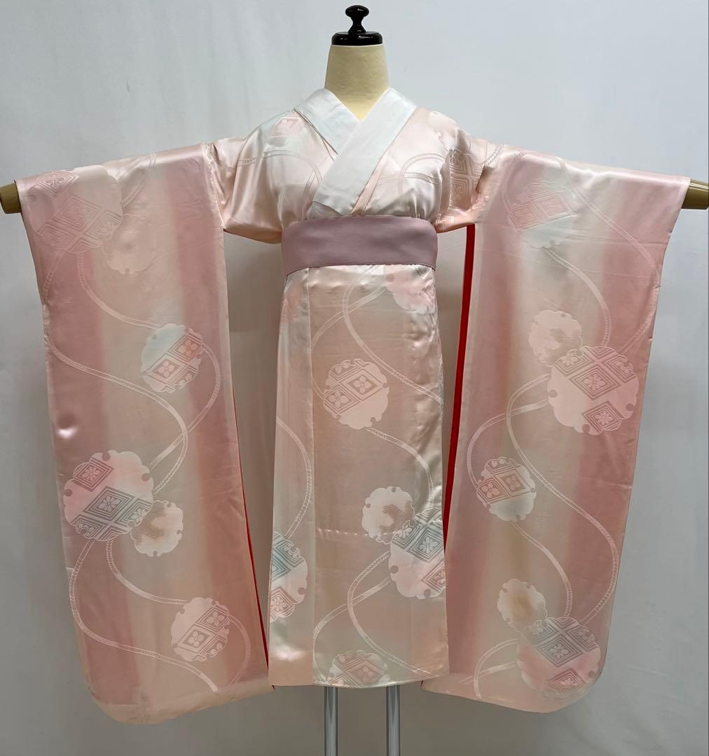 総絞り　振り袖　フルセット　別誂長襦袢付　金彩加工　そごう　成人式　633