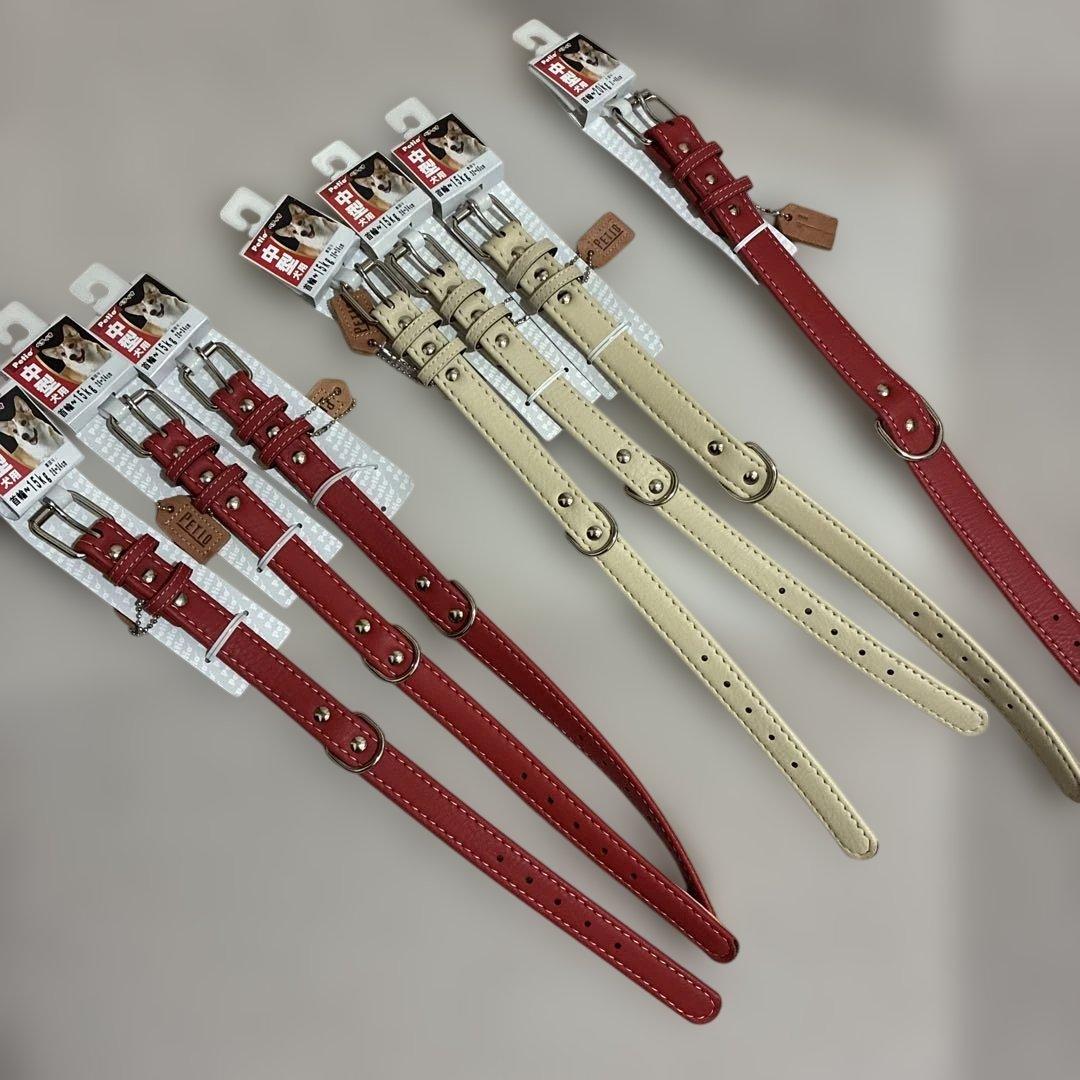 【ペティオ】ペット用　犬　中型犬首輪　7点　新品