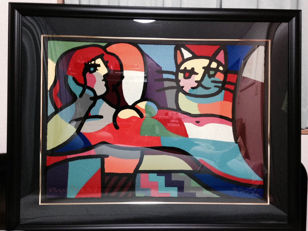 絵画 マイケルルー シルクスクリーン 横たわる裸婦