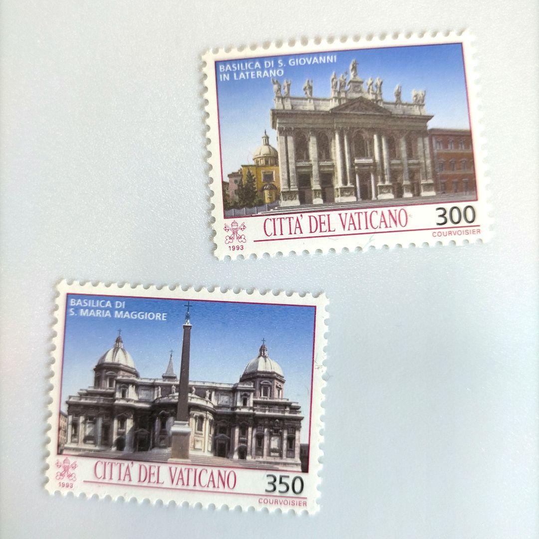 2617 外国切手 バテカン 1993年 宮殿建築 10種完 未使用