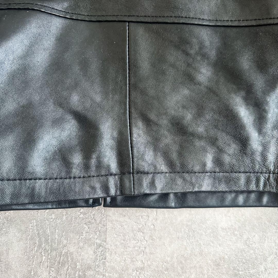 90s~ Ralph Lauren CHAPS ブラック 黒 レザージャケット