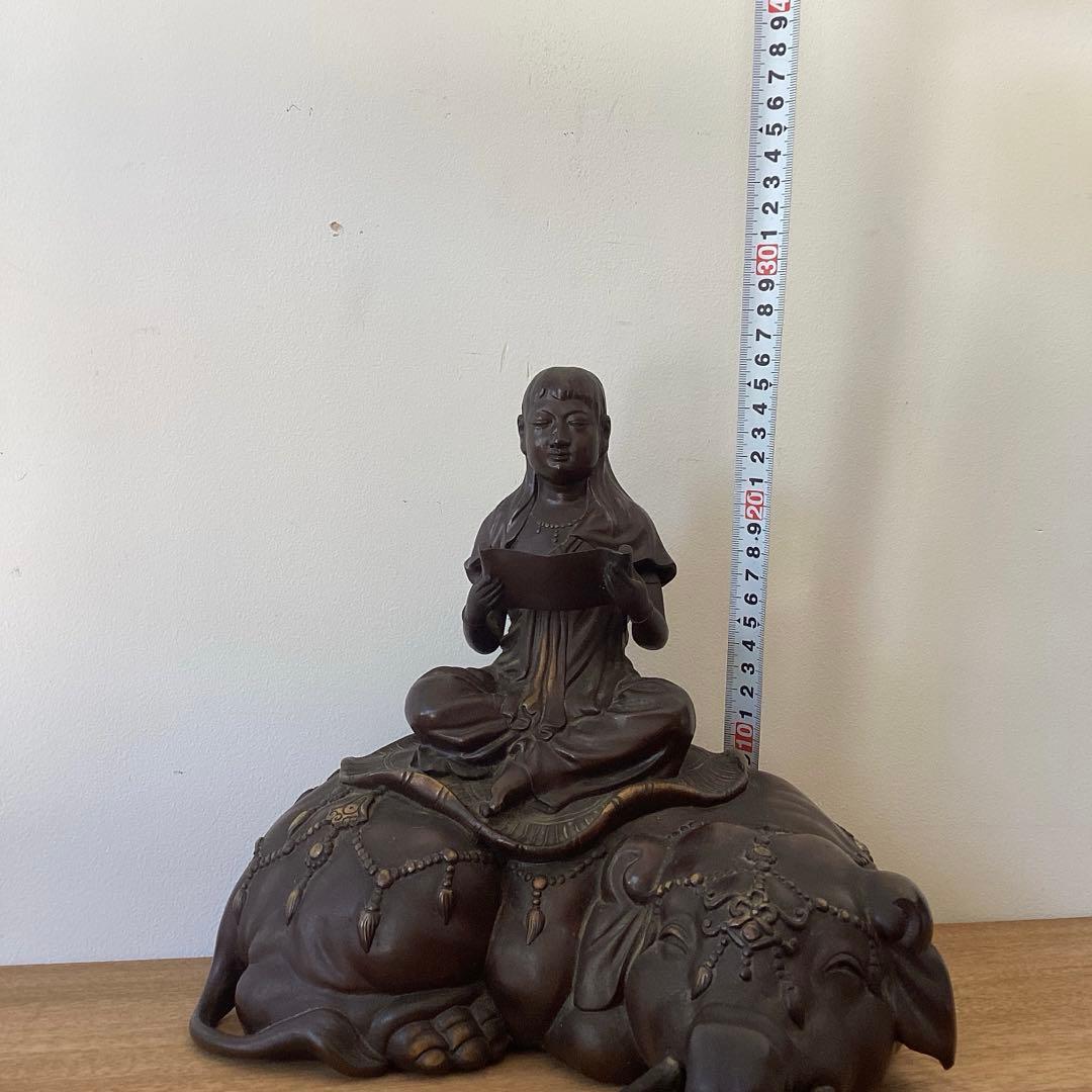 銅造普賢菩薩騎象像　時代物　仏教美術　金属工芸品　銅製