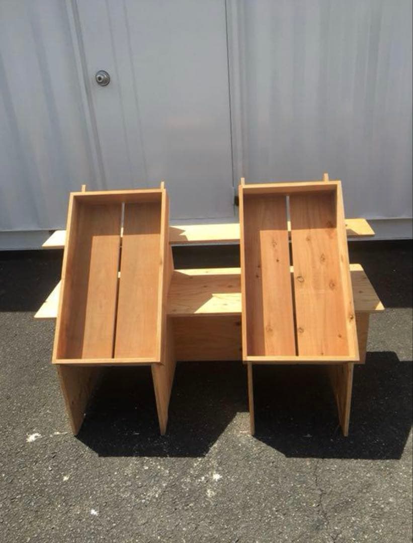 マルシェ台‼️組立式ディスプレイ 店舗什器 陳列棚 イベント什器 一台