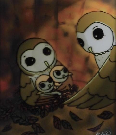 長島恵子　 　　おはようふくろう　おかえりなさい　フクロウ