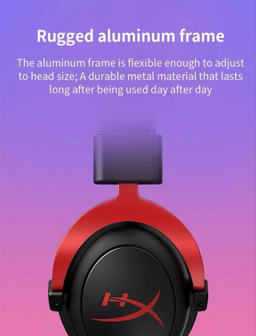 ヘッドホン HyperX Cloud II Red Gaming Headset