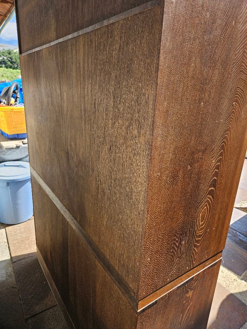 美しい杢目の茶箪笥 桐 水屋箪笥 木製 和家具 和モダン 昭和レトロ 古民家