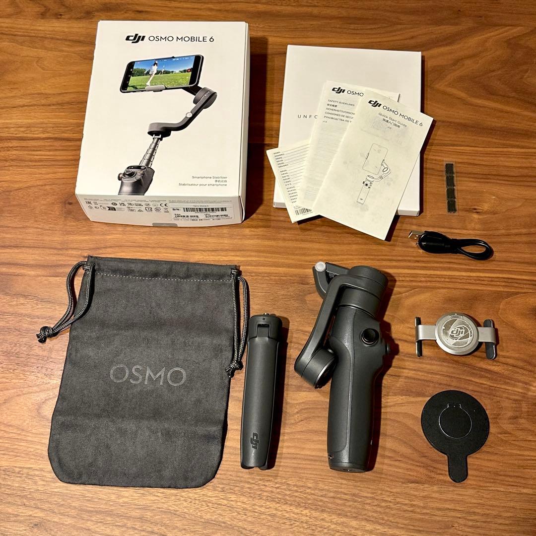 【値下げ可】DJI Osmo Mobile 6 箱付 スマホジンバル おまけ付き