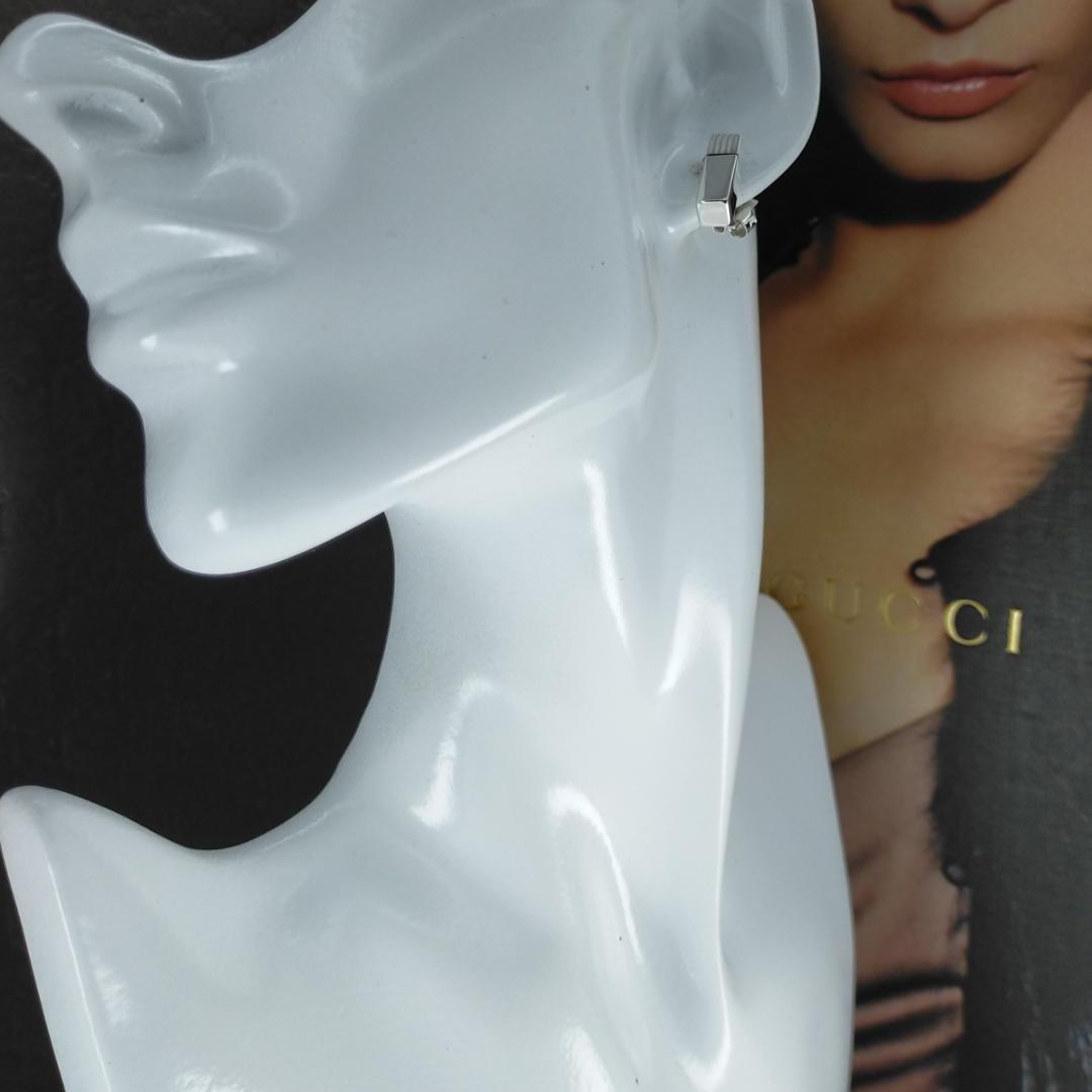 ◇【GUCCI】Gロゴ　ブロック　スクエア　ピアス　1784