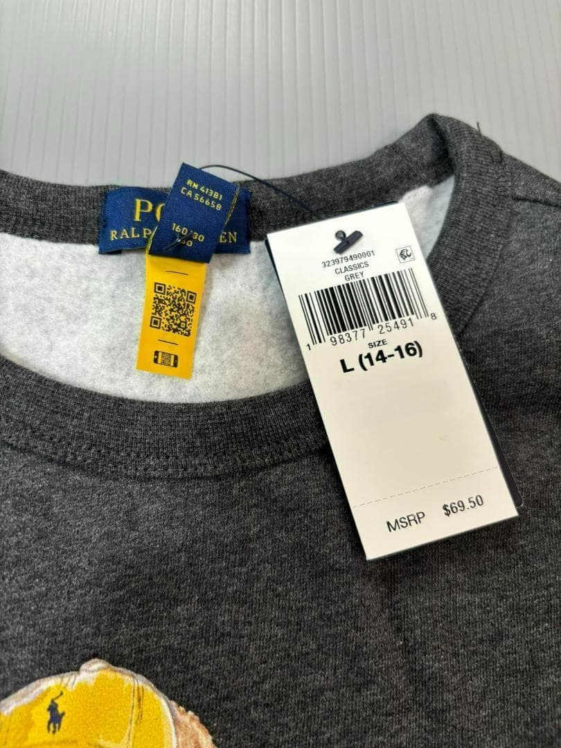 ラスト1枚2025新品ラルフローレンボーイズポロベアトレーナーボーイズL160