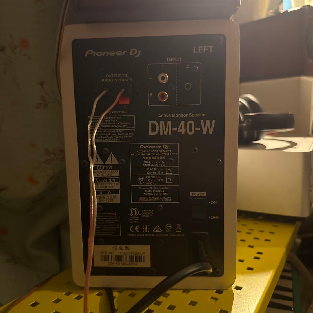 Pioneer Dj スピーカー DM-40-Wペア