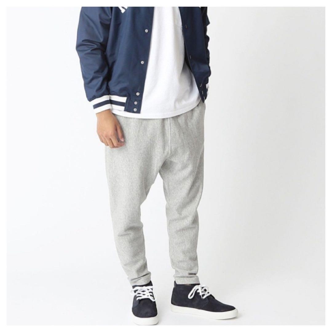 L/ビームス×チャンピオン/コラボ/サルエルパンツ/スウェットパンツ/グレー