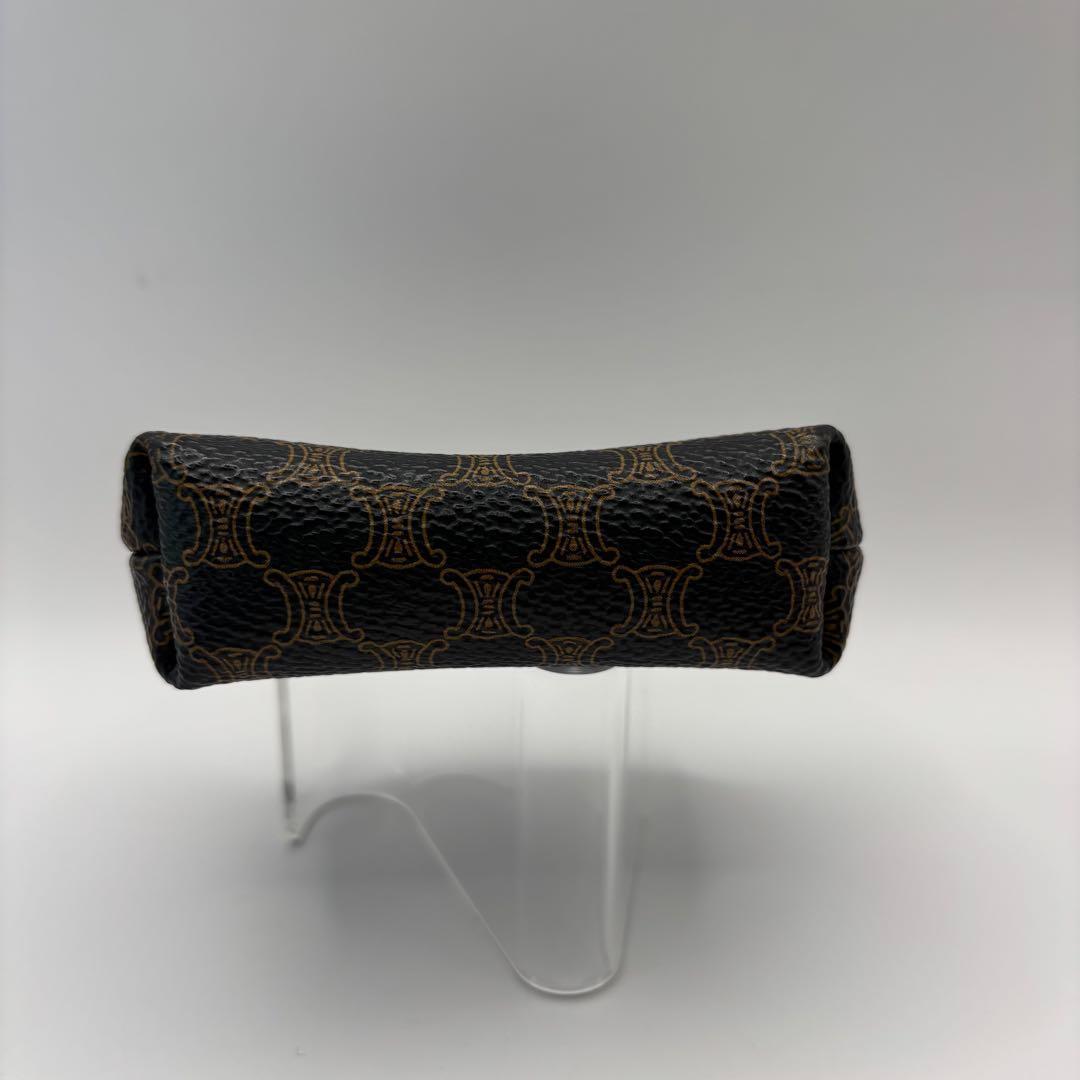 CELINE ケース　マカダム　トリオンフ　ブラック　レザー　黒マカダム