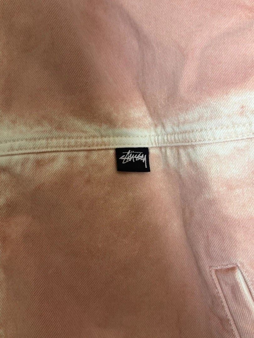 Stussy フード ピンク ワークジャケット ブルゾン