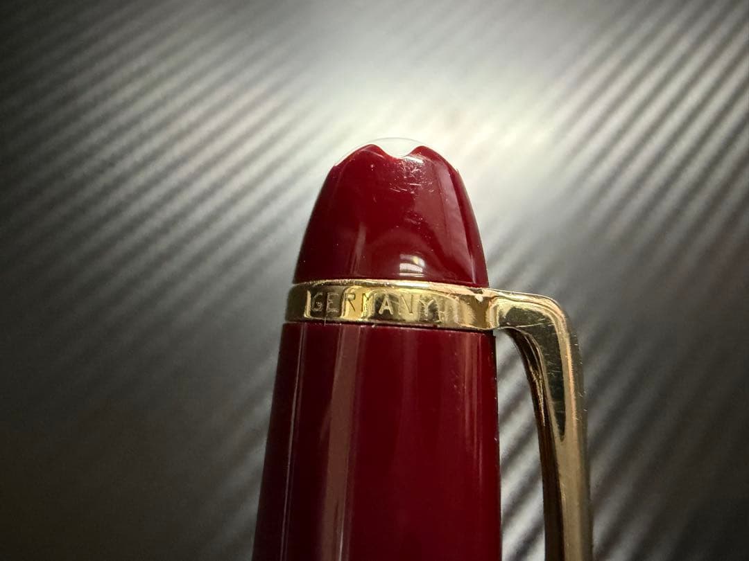 美品 モンブラン マイスターシュテュック 144 ボルドー 中白 F 万年筆