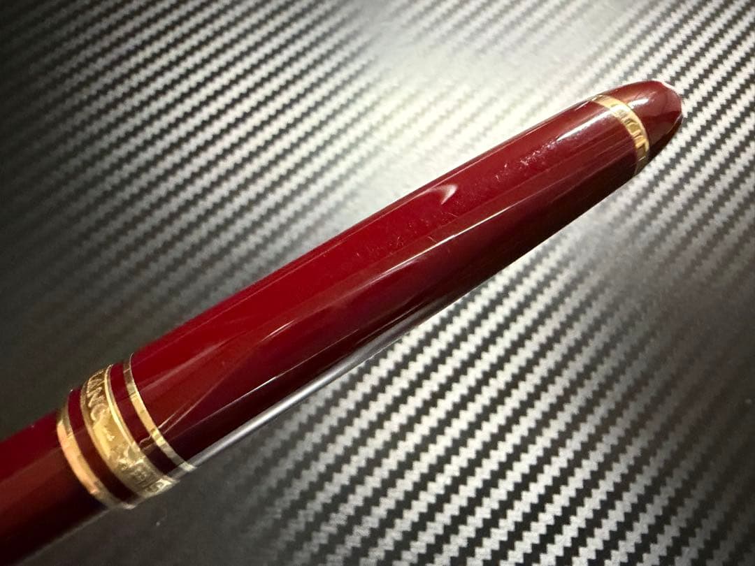 美品 モンブラン マイスターシュテュック 144 ボルドー 中白 F 万年筆