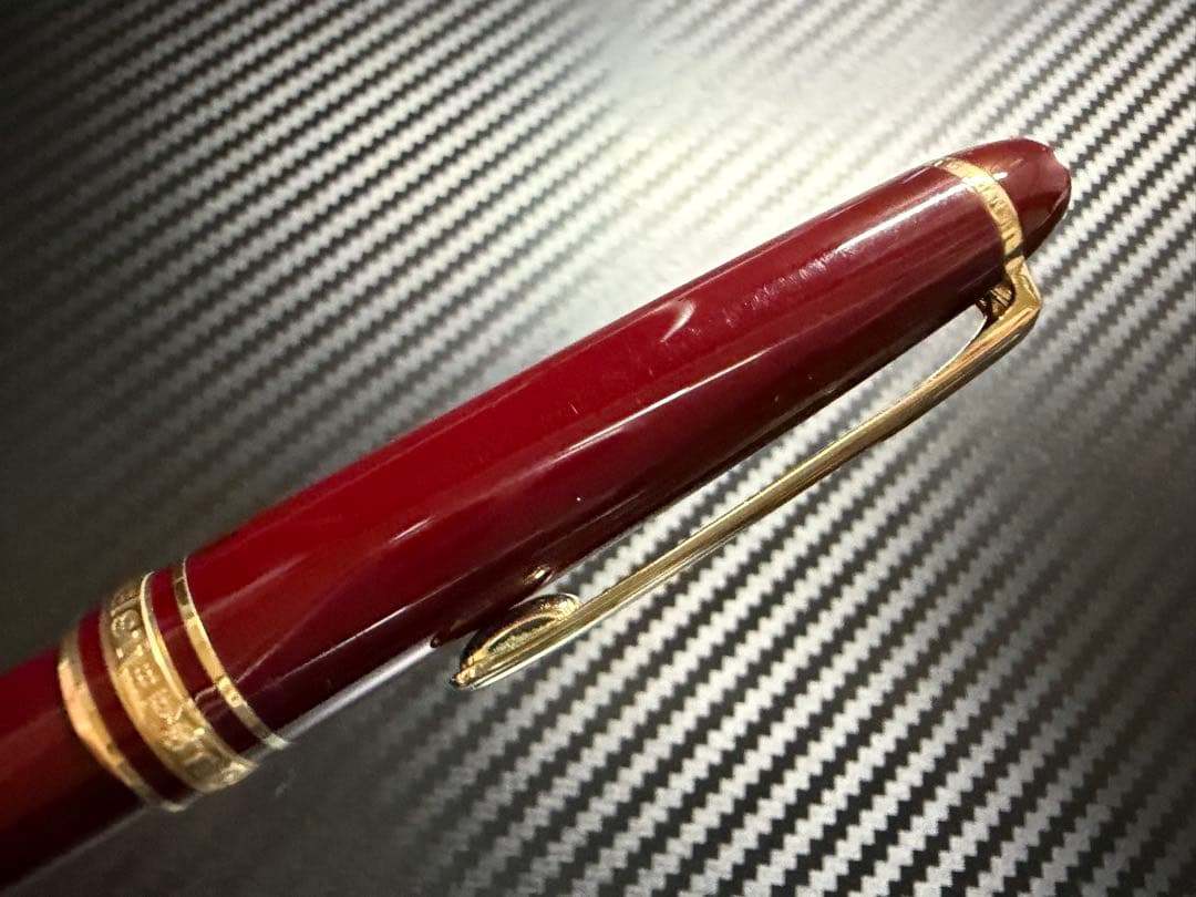 美品 モンブラン マイスターシュテュック 144 ボルドー 中白 F 万年筆