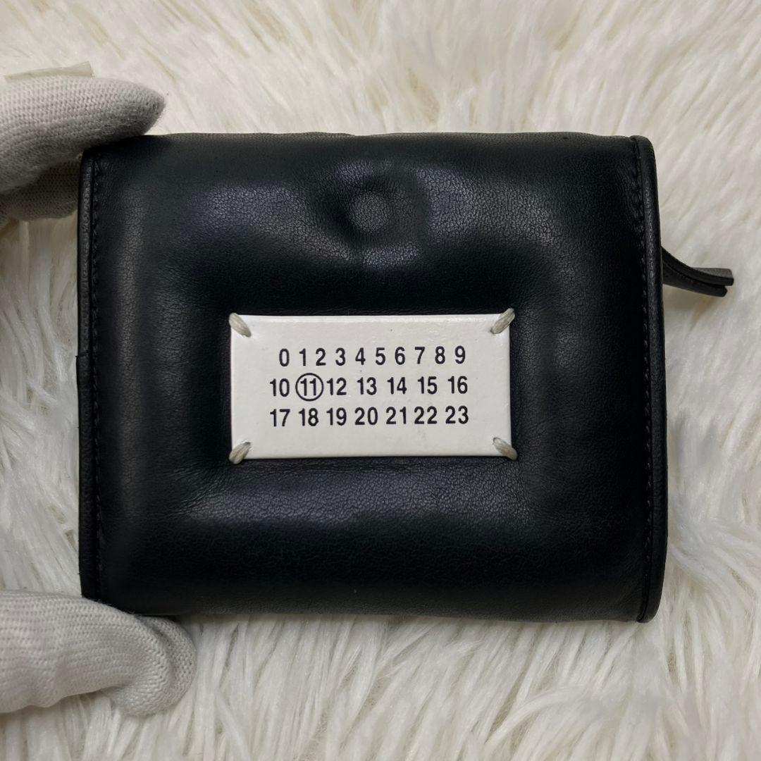 ✨極美品　付属品完備✨マルジェラ　三つ折り　グラムスラム　カレンダー　ブラック