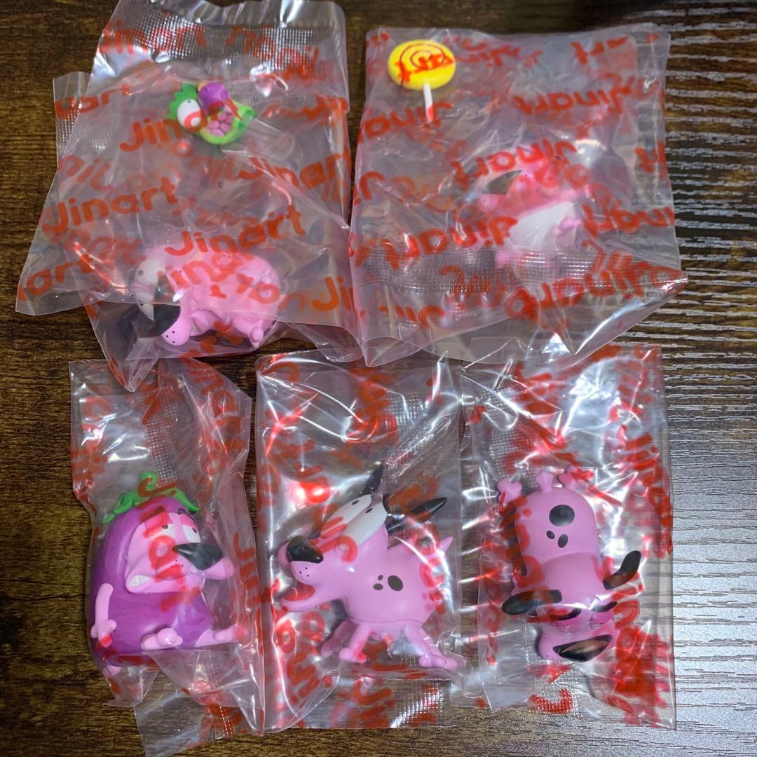 おくびょうなカーレッジくん　jinart フィギュア　セミコンプ　5点